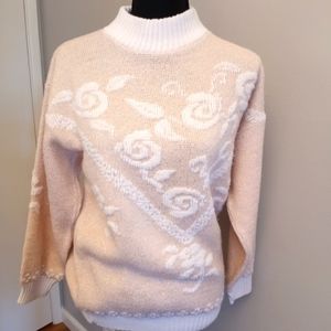Pink and sparkles small sweater, long sleeve.